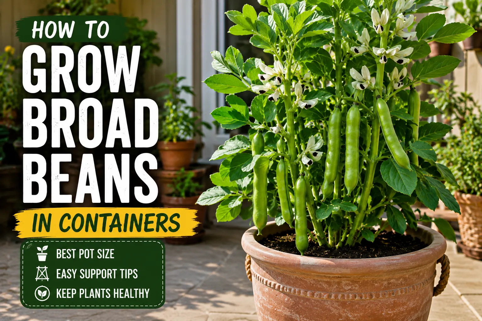 How to Grow Broad Beans in Containers
